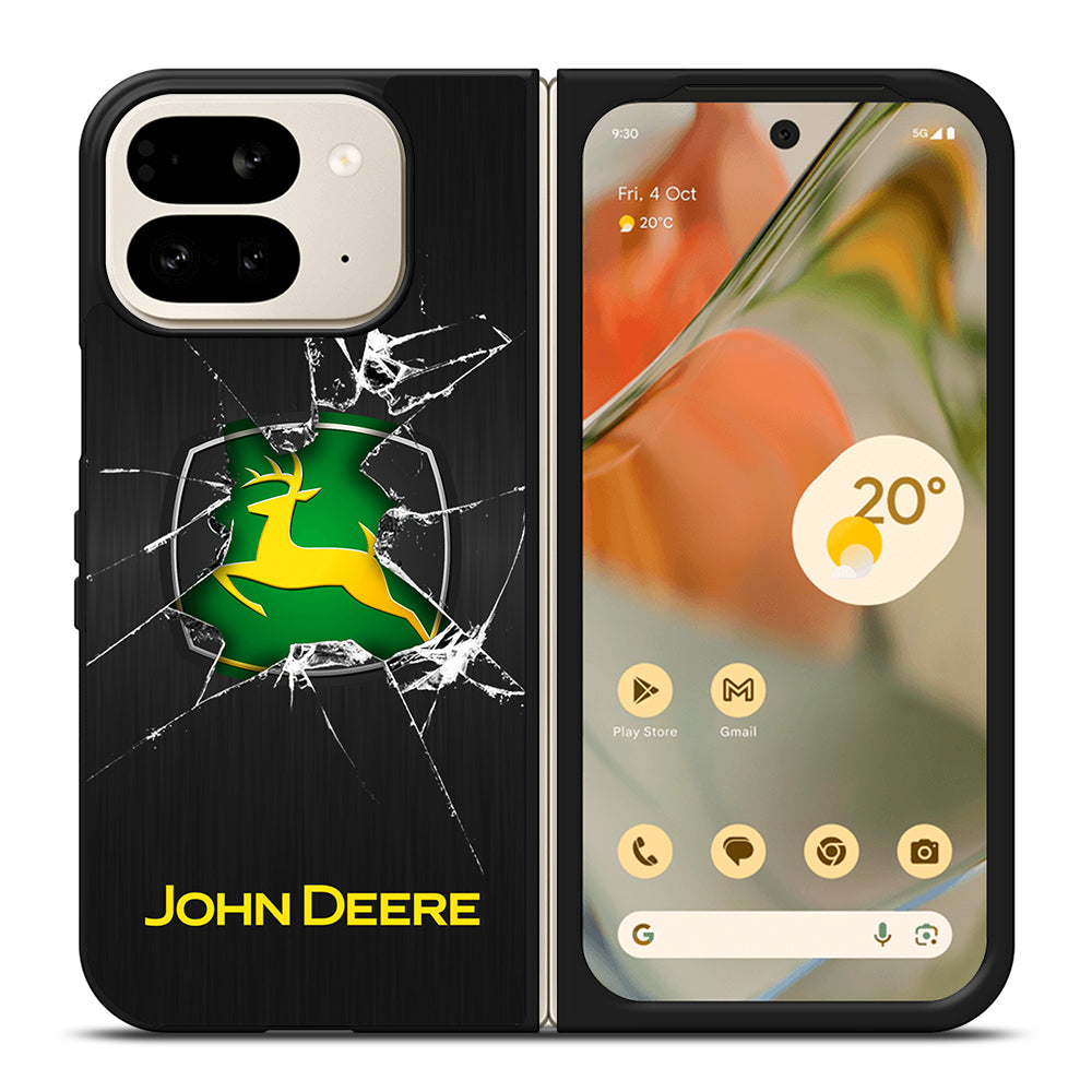 JOHN DEERE CRACKED GLASS LOGO Google Pixel 9 Pro Fold Case Cover