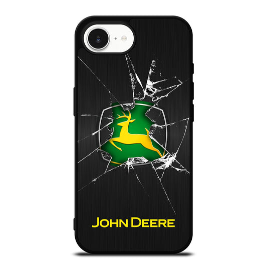 JOHN DEERE CRACKED GLASS LOGO iPhone 16e Case Cover