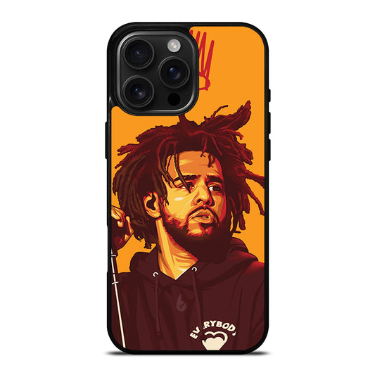 J COLE RAPPER ART iPhone 16 Pro Max Case Cover