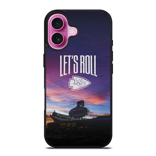 KANSAS CITY CHIEFS LET'S ROLL iPhone 16 Plus Case Cover