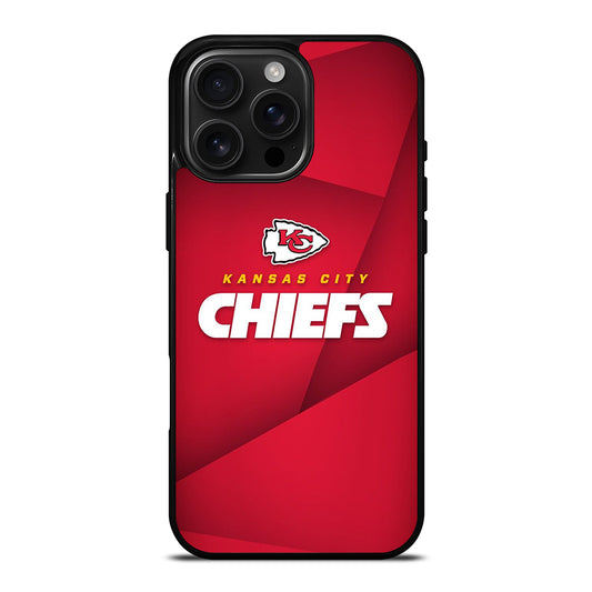 KANSAS CITY CHIEFS NFL LOGO iPhone 16 Pro Max Case Cover