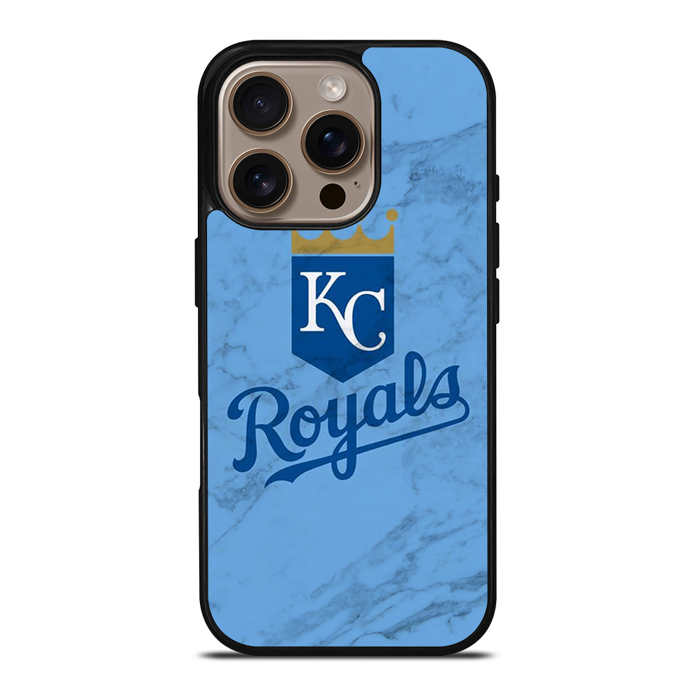 KANSAS CITY ROYALS MARBLE LOGO iPhone 16 Pro Case Cover