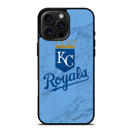 KANSAS CITY ROYALS MARBLE LOGO iPhone 16 Pro Max Case Cover
