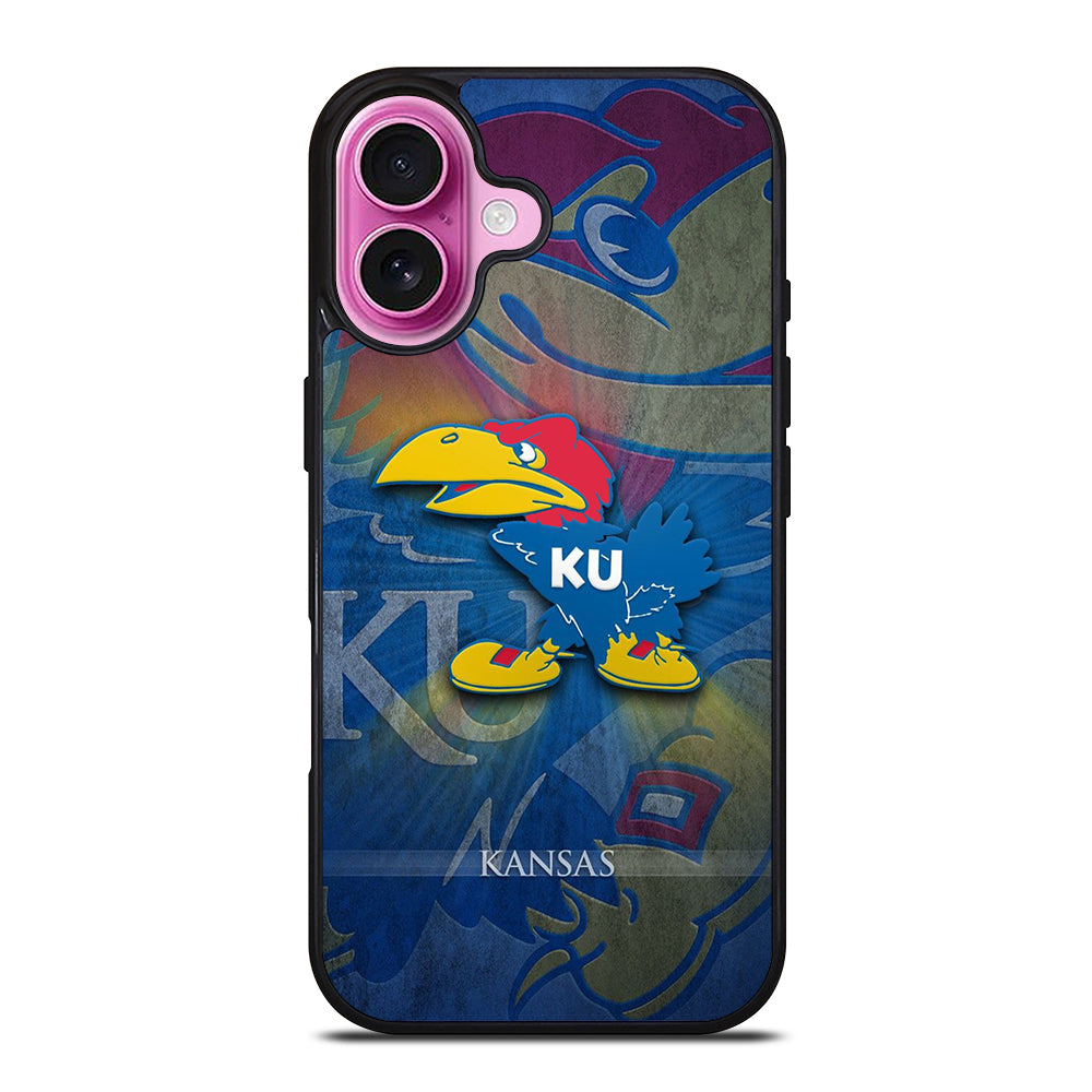 KANSAS JAYHAWKS SYMBOL 2 iPhone 16 Plus Case Cover