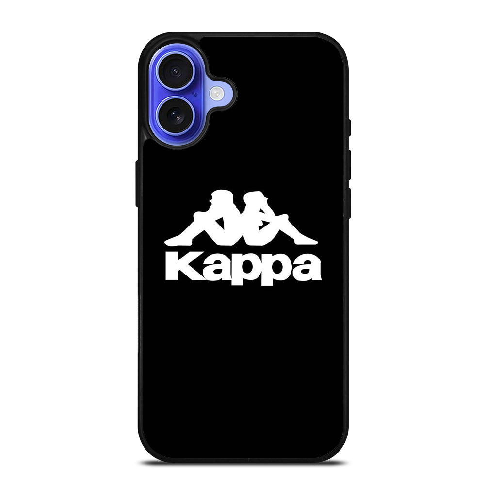 KAPPA STREETWEAR LOGO BLACK iPhone 16 Case Cover