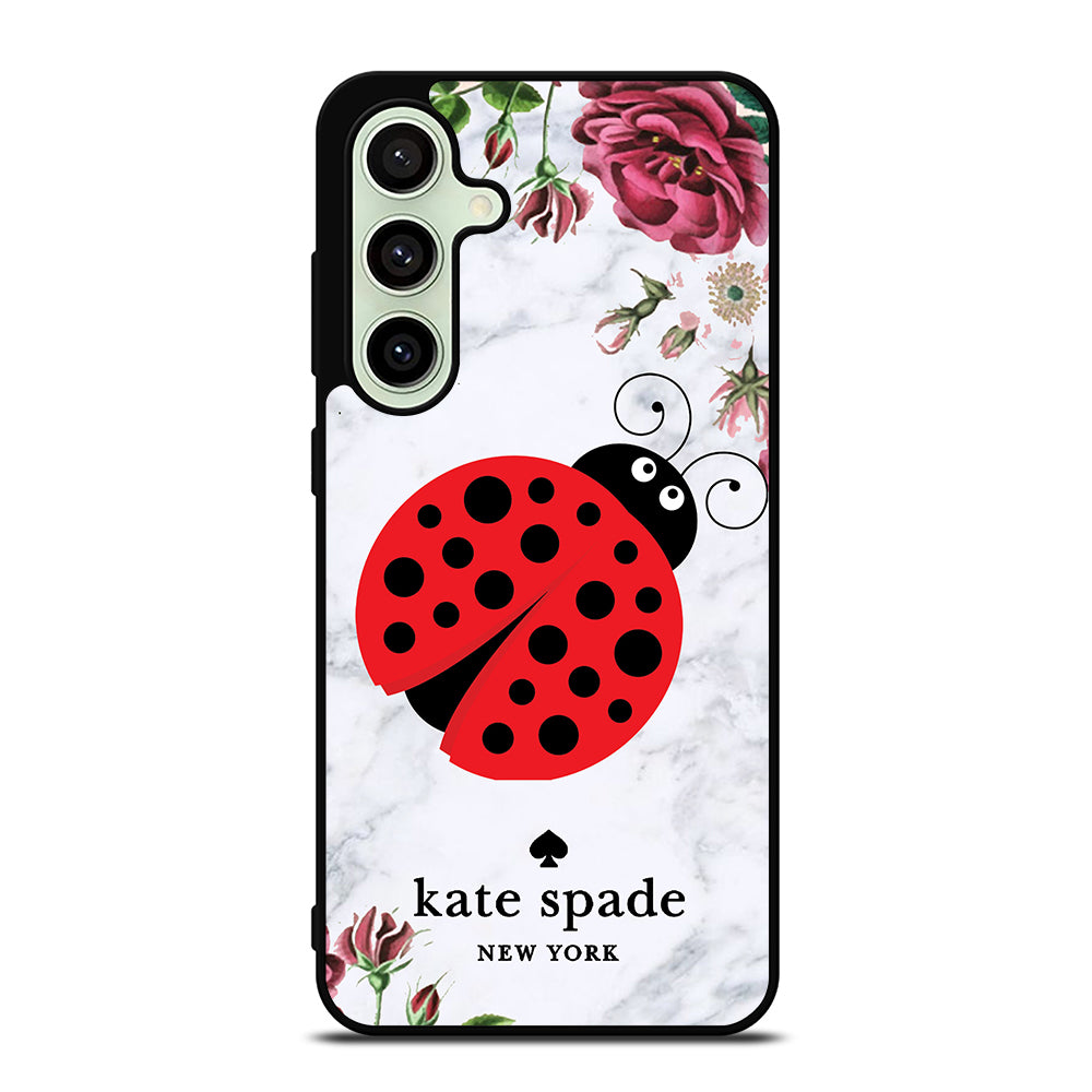 KATE SPADE LADYBUG FLORAL MARBLE Samsung Galaxy S24 FE Case Cover