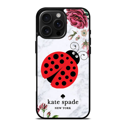 KATE SPADE LADYBUG FLORAL MARBLE iPhone 16 Pro Max Case Cover