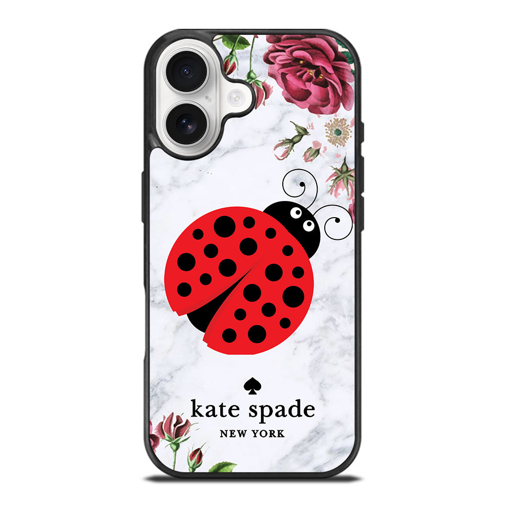 KATE SPADE LADYBUG FLORAL MARBLE iPhone 17 Case Cover