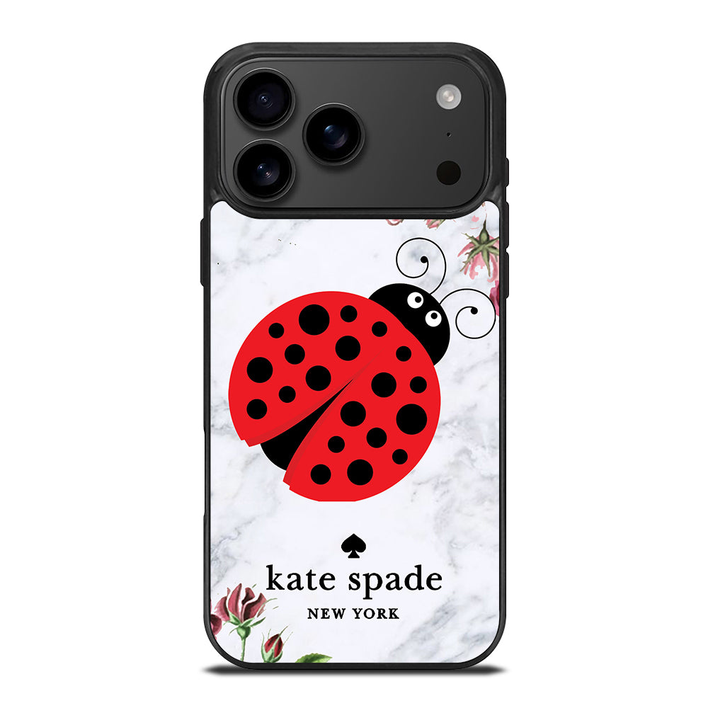 KATE SPADE LADYBUG FLORAL MARBLE iPhone 17 Pro Max Case Cover