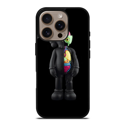 KAWS DESIGN BLACK iPhone 16 Pro Case Cover