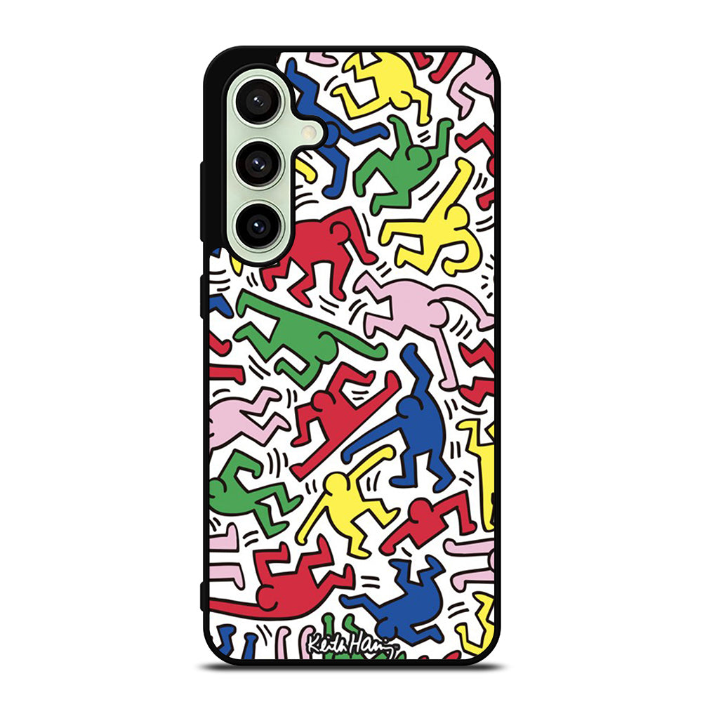 KEITH HARING ART PATTERN Samsung Galaxy S24 FE Case Cover