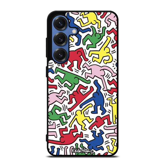 KEITH HARING ART PATTERN Samsung Galaxy S25 Case Cover