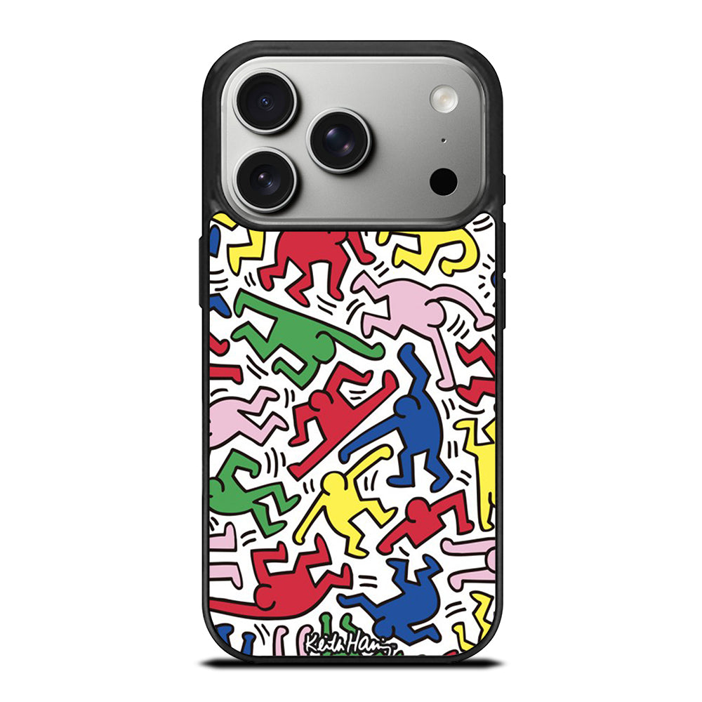 KEITH HARING ART PATTERN iPhone 17 Pro Case Cover