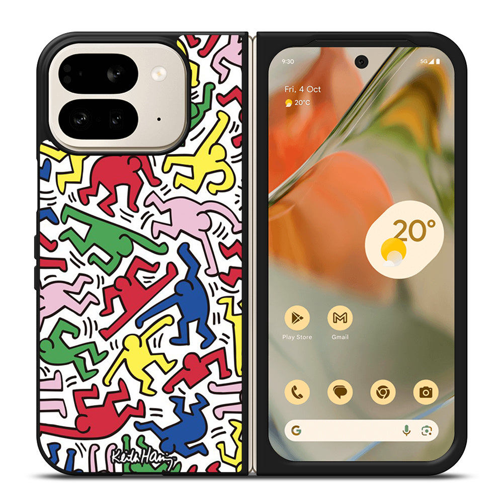 KEITH HARING ART PATTERN Google Pixel 9 Pro Fold Case Cover