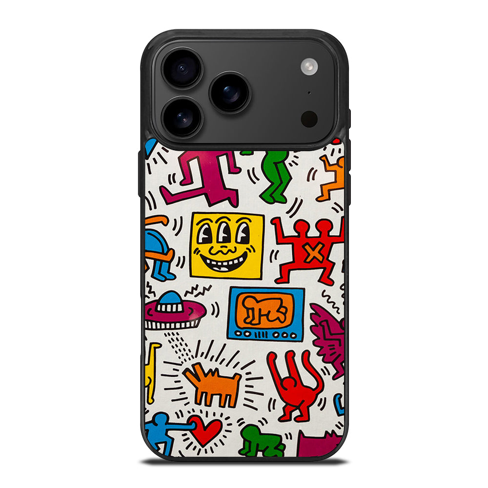 KEITH HARING PATTERN iPhone 17 Pro Max Case Cover