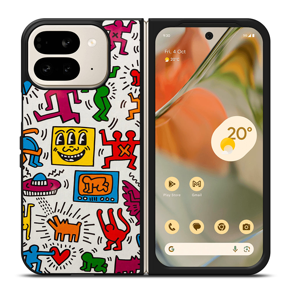 KEITH HARING PATTERN Google Pixel 9 Pro Fold Case Cover