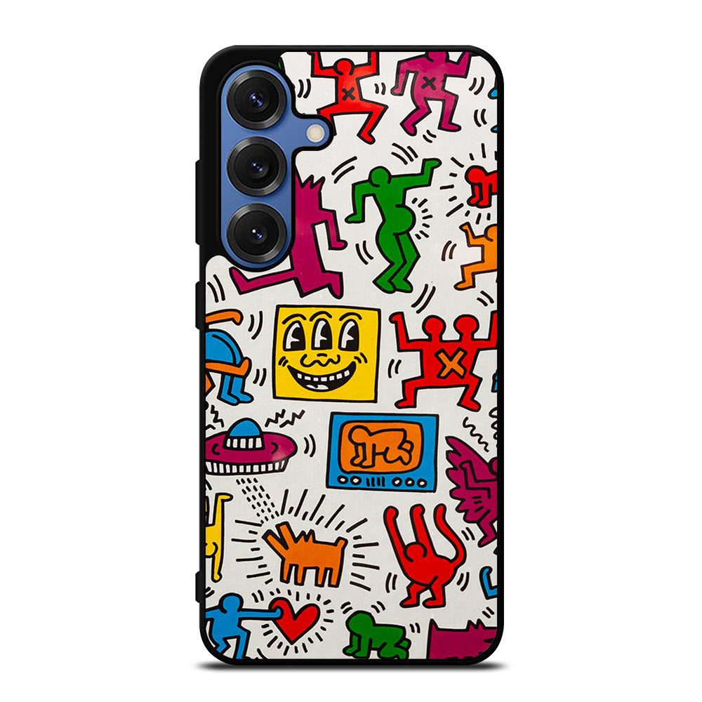 KEITH HARING PATTERN Samsung Galaxy S25 Case Cover