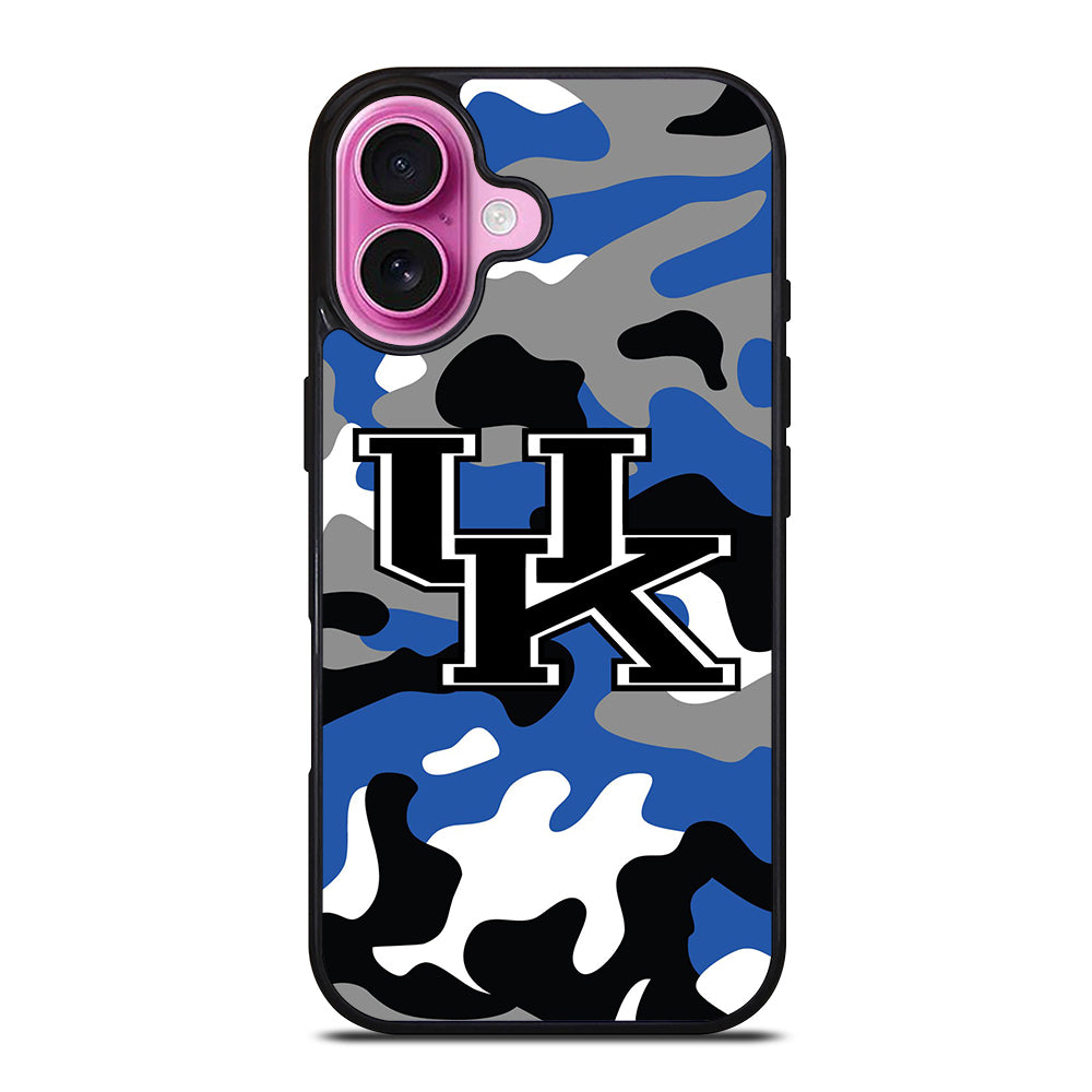 KENTUCKY WILDCATS CAMO LOGO iPhone 16 Plus Case Cover
