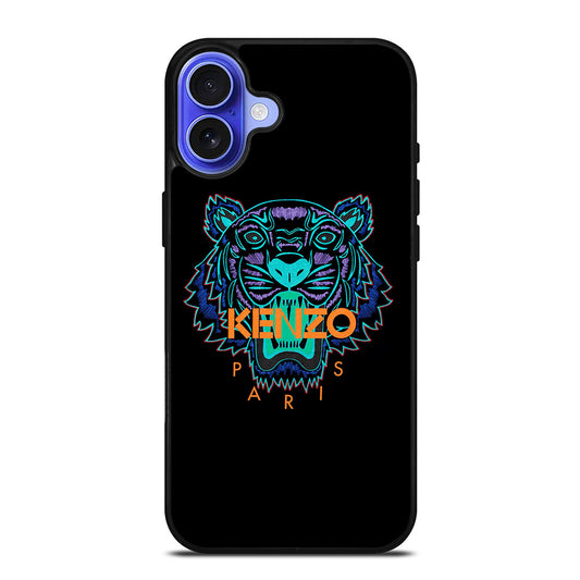 KENZO PARIS TIGER LOGO iPhone 16 Case Cover