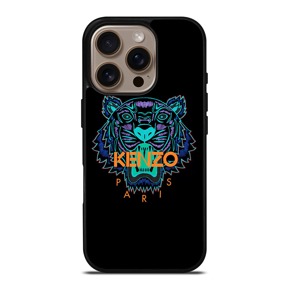 KENZO PARIS TIGER LOGO iPhone 16 Pro Case Cover