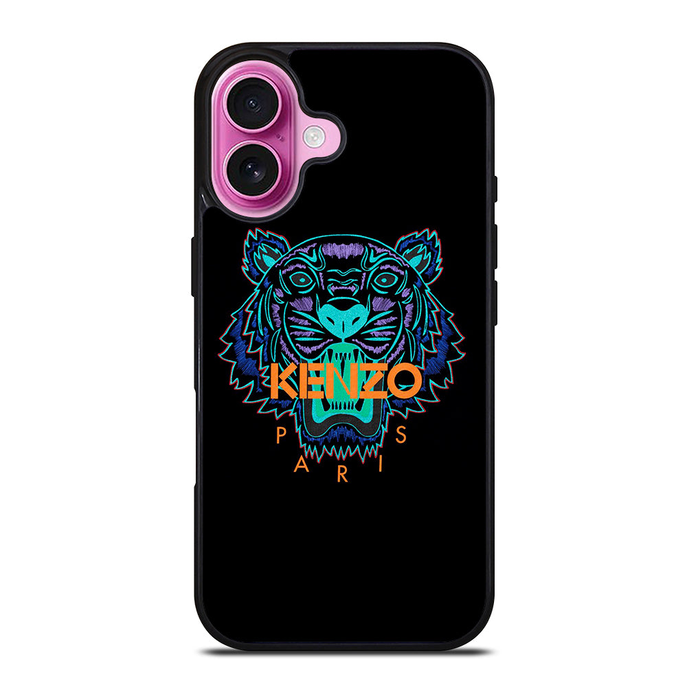 KENZO PARIS TIGER LOGO iPhone 16 Plus Case Cover