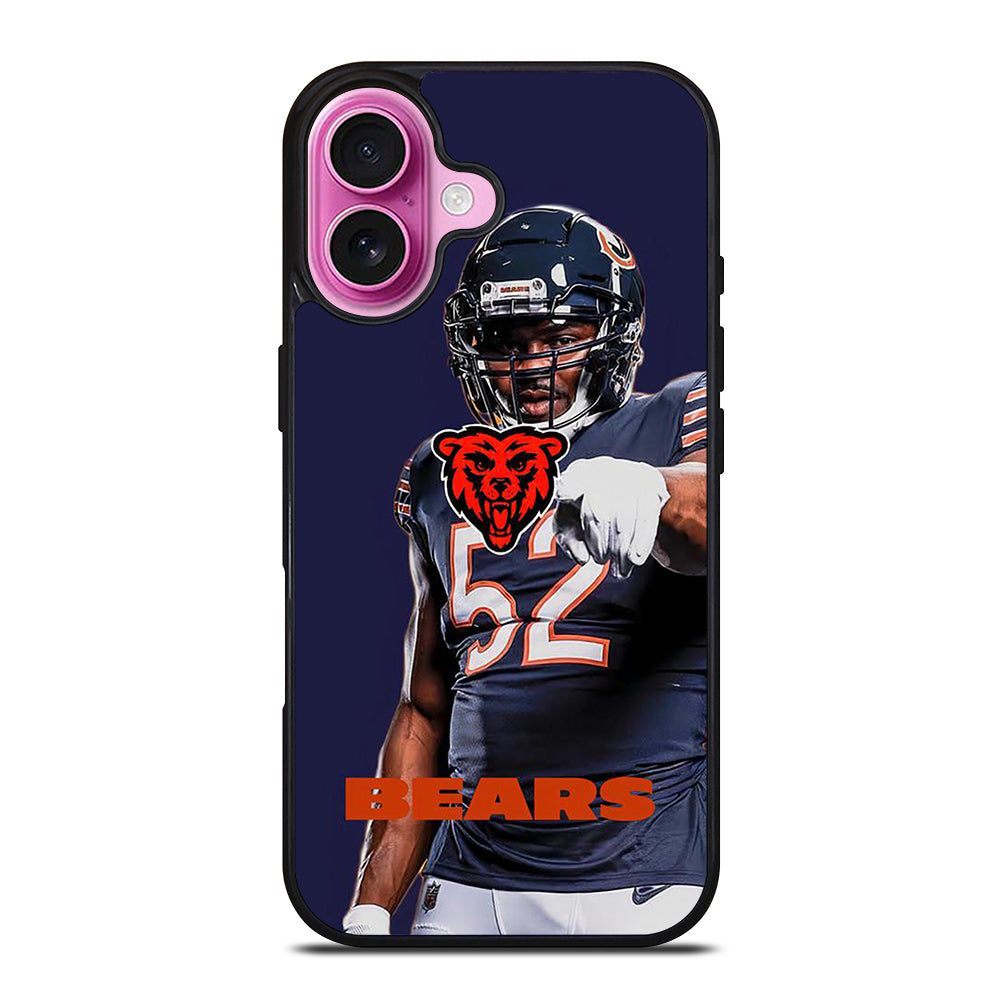 KHALIL MACK 52 BEARS iPhone 16 Plus Case Cover