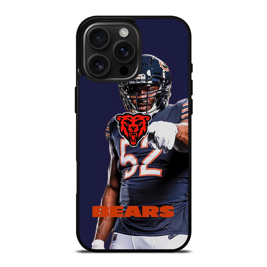 KHALIL MACK 52 BEARS iPhone 16 Pro Max Case Cover