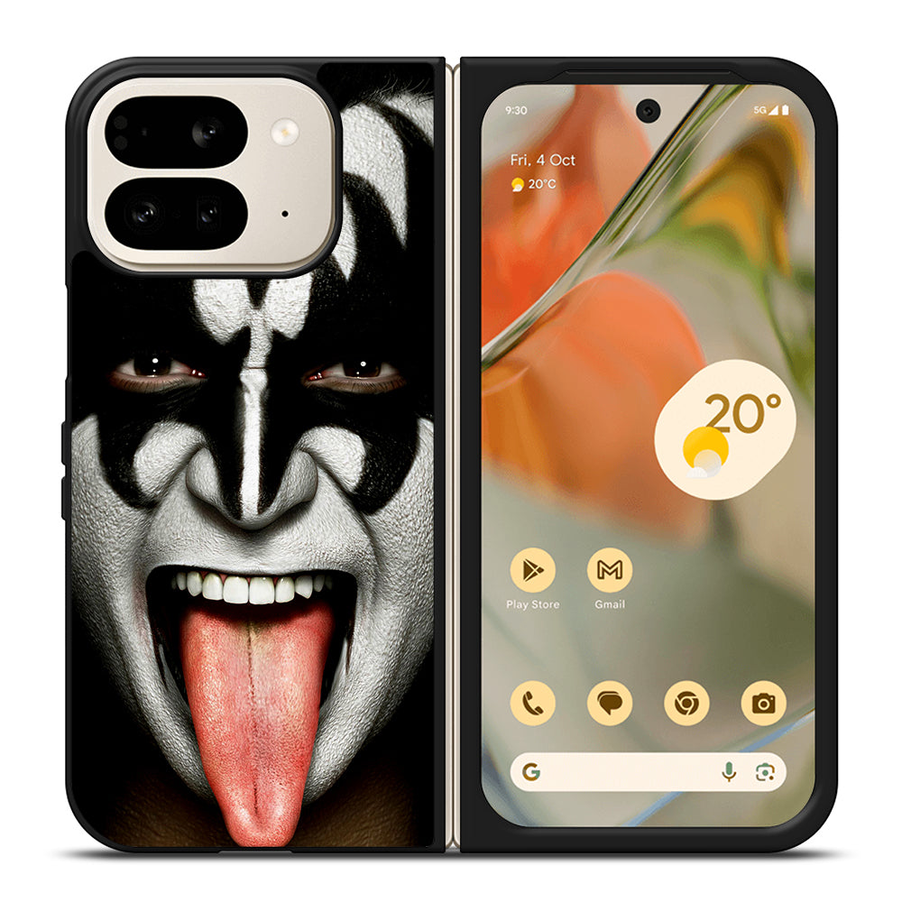 KISS BAND GENE SIMMONS FACE Google Pixel 9 Pro Fold Case Cover