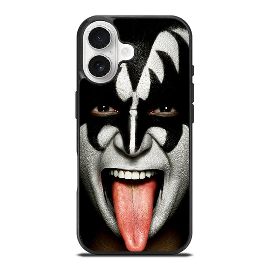 KISS BAND GENE SIMMONS FACE iPhone 17 Case Cover