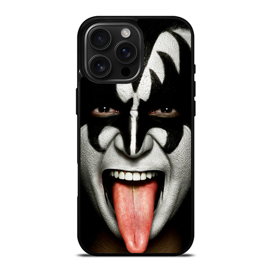 KISS BAND GENE SIMMONS FACE iPhone 16 Pro Max Case Cover