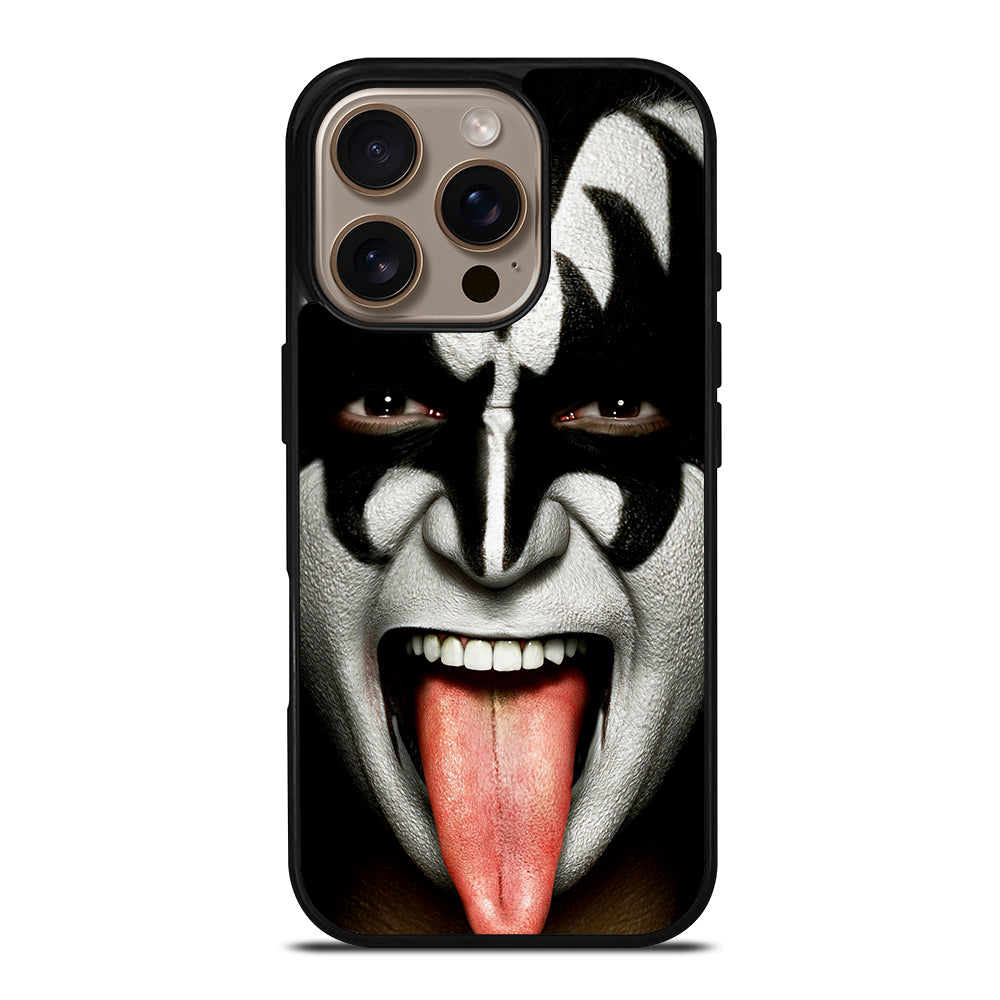 KISS BAND GENE SIMMONS FACE iPhone 16 Pro Case Cover