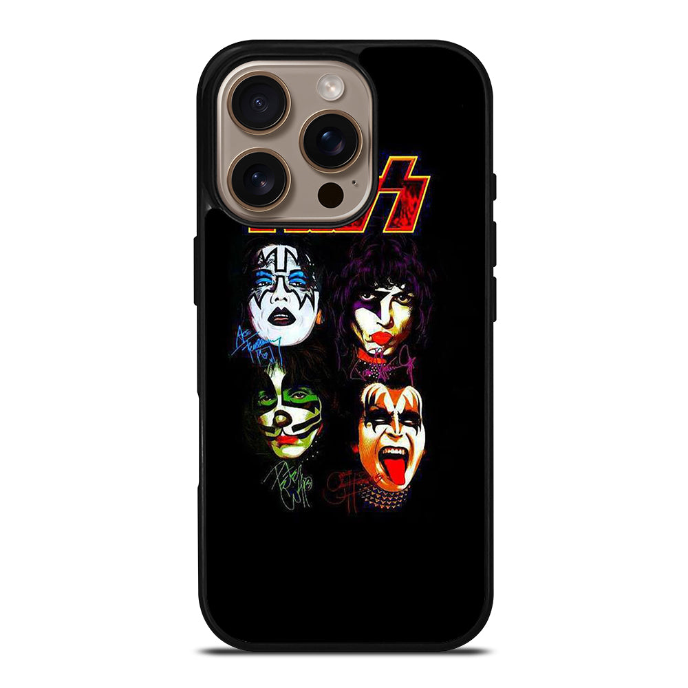 KISS BAND SIGNATURE iPhone 16 Pro Case Cover