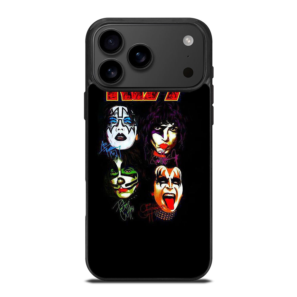 KISS BAND SIGNATURE iPhone 17 Pro Max Case Cover