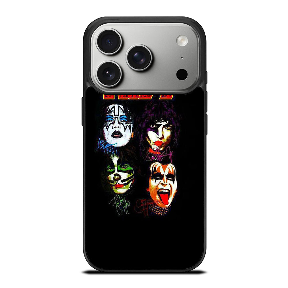 KISS BAND SIGNATURE iPhone 17 Pro Case Cover