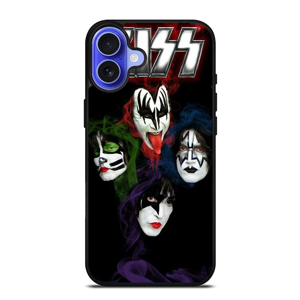 KISS METAL BAND FACE iPhone 16 Case Cover