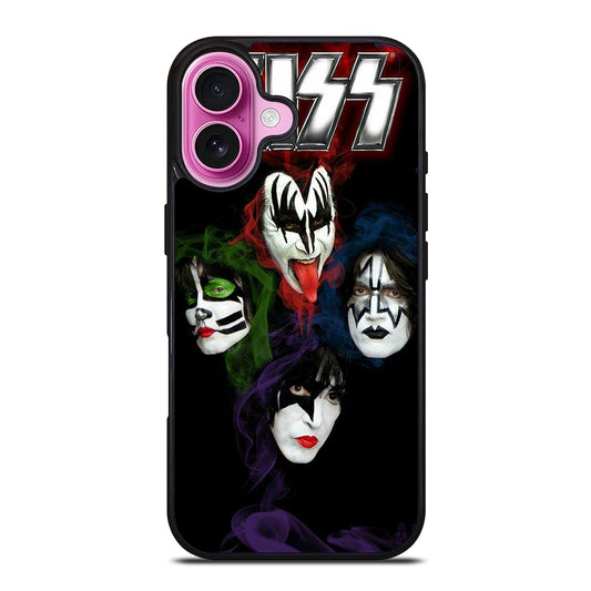 KISS METAL BAND FACE iPhone 16 Plus Case Cover