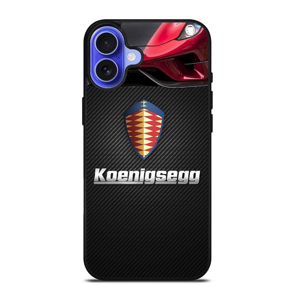 KOENIGSEGG CARBON LOGO iPhone 16 Case Cover