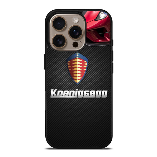 KOENIGSEGG CARBON LOGO iPhone 16 Pro Case Cover