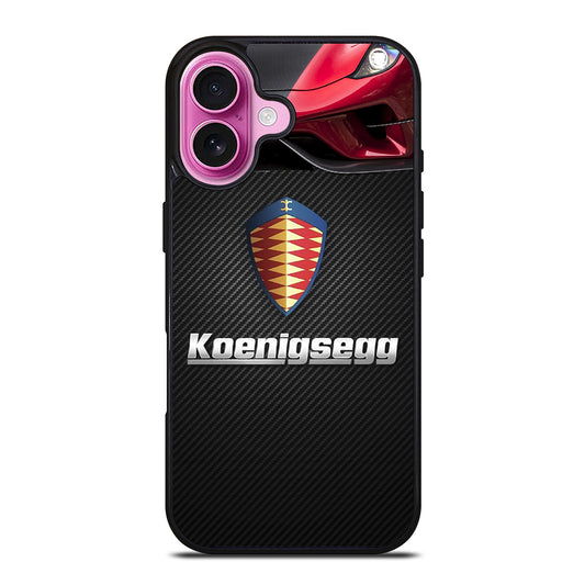 KOENIGSEGG CARBON LOGO iPhone 16 Plus Case Cover