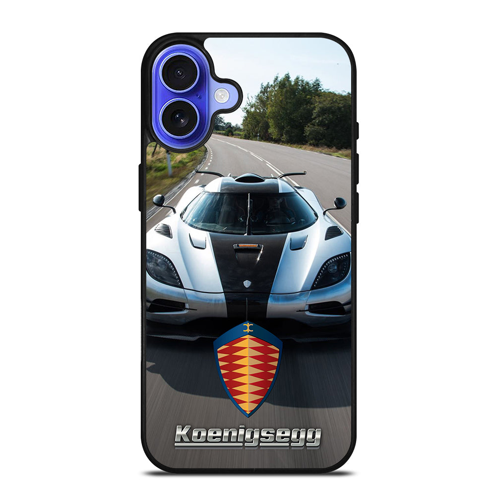 KOENIGSEGG CAR WHITE iPhone 16 Case Cover