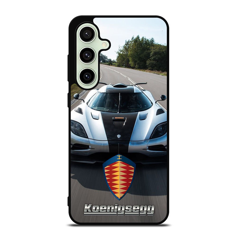 KOENIGSEGG CAR WHITE Samsung Galaxy S24 FE Case Cover