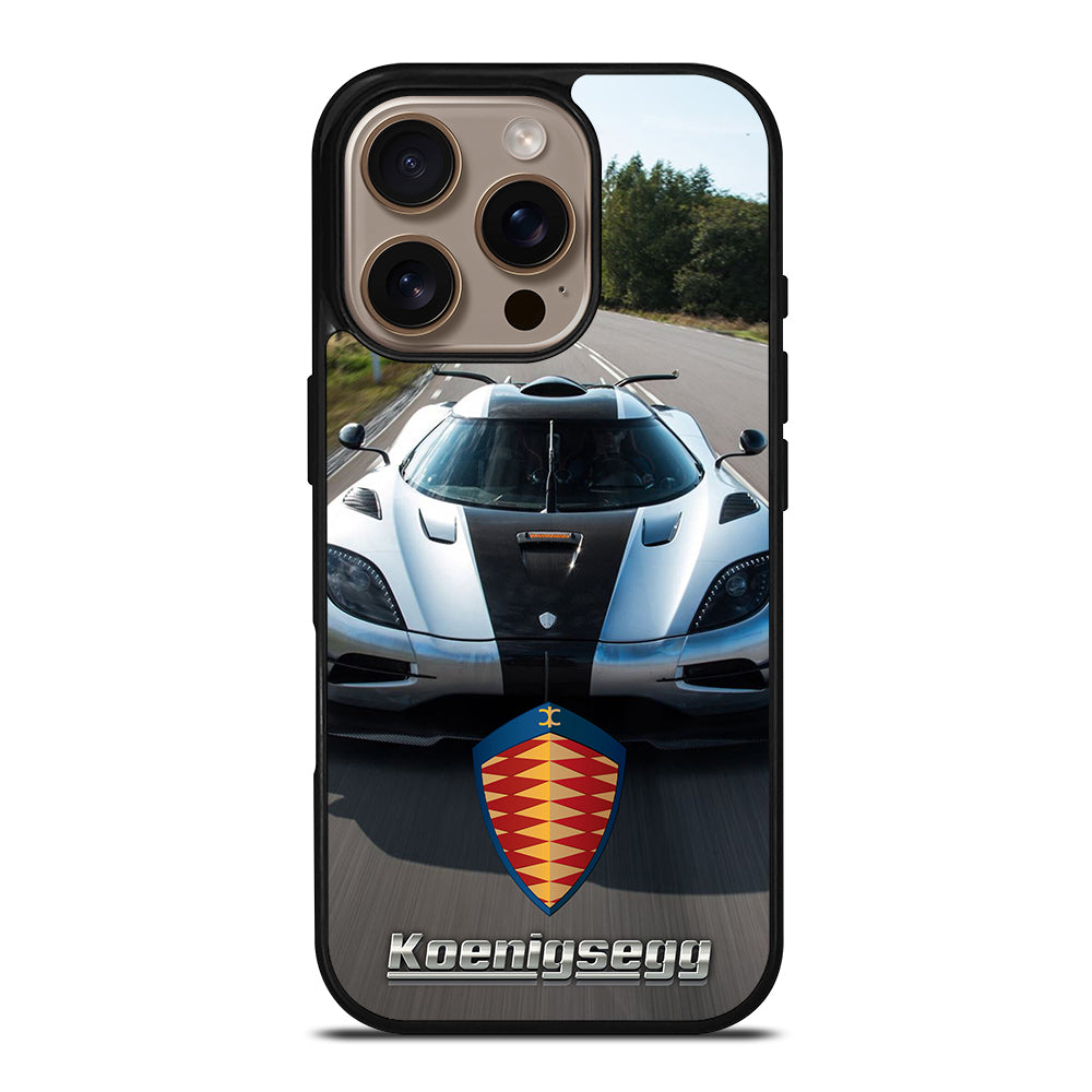 KOENIGSEGG CAR WHITE iPhone 16 Pro Case Cover