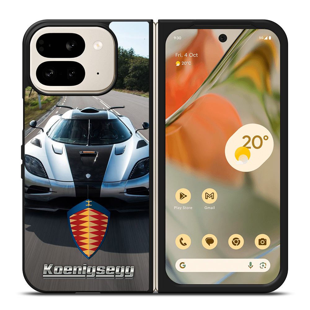 KOENIGSEGG CAR WHITE Google Pixel 9 Pro Fold Case Cover