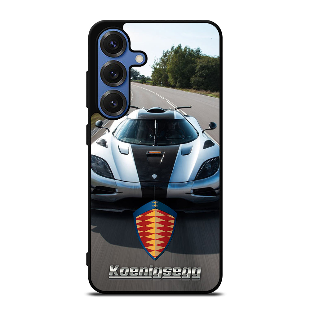 KOENIGSEGG CAR WHITE Samsung Galaxy S25 Case Cover