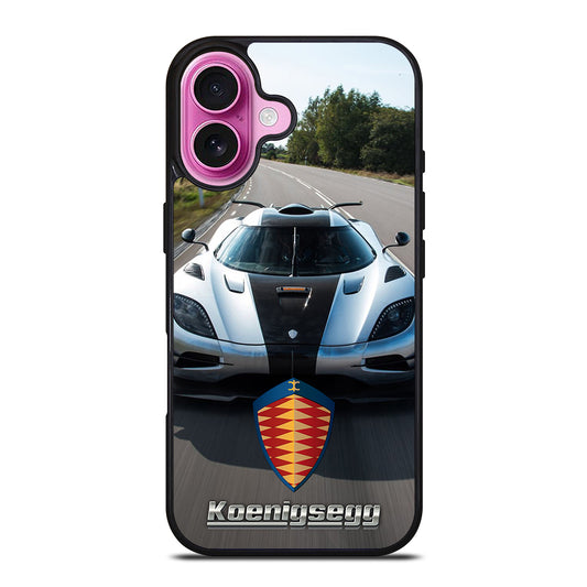 KOENIGSEGG CAR WHITE iPhone 16 Plus Case Cover