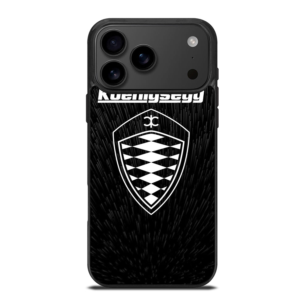 KOENIGSEGG LOGO BLACK iPhone 17 Pro Max Case Cover