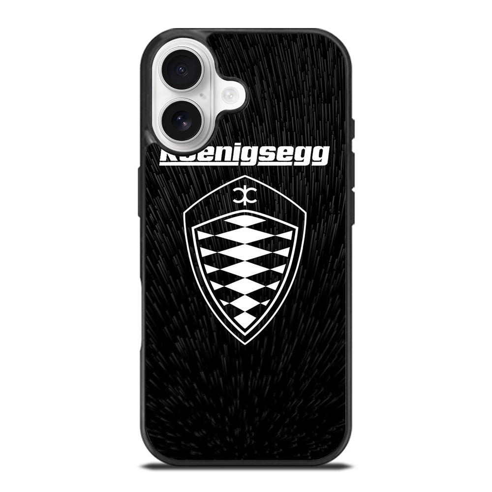 KOENIGSEGG LOGO BLACK iPhone 17 Case Cover
