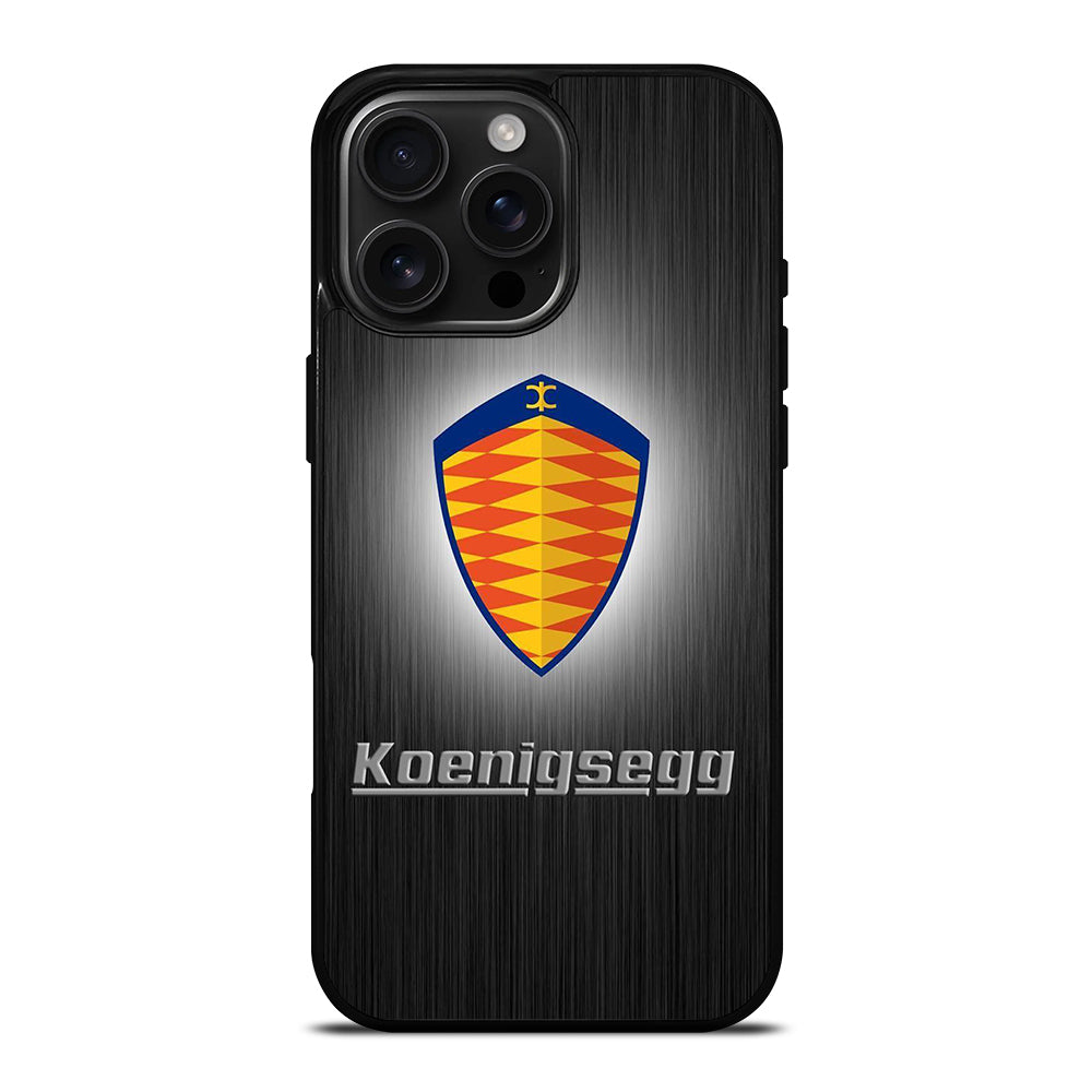 KOENIGSEGG METAL LOGO iPhone 16 Pro Max Case Cover