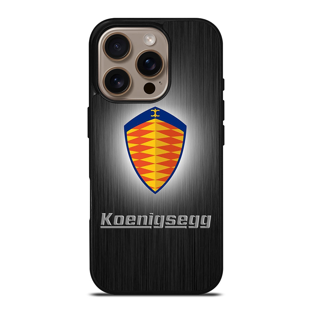 KOENIGSEGG METAL LOGO iPhone 16 Pro Case Cover