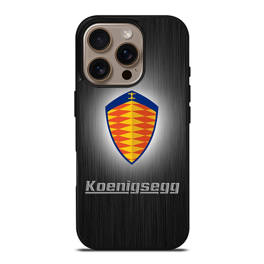 KOENIGSEGG METAL LOGO iPhone 16 Pro Case Cover